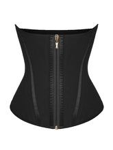 Luxury Gold Zipper U-Shaped Steel Boned Waist Cincher Girdle – 15 Steel Bones Compression Shaper